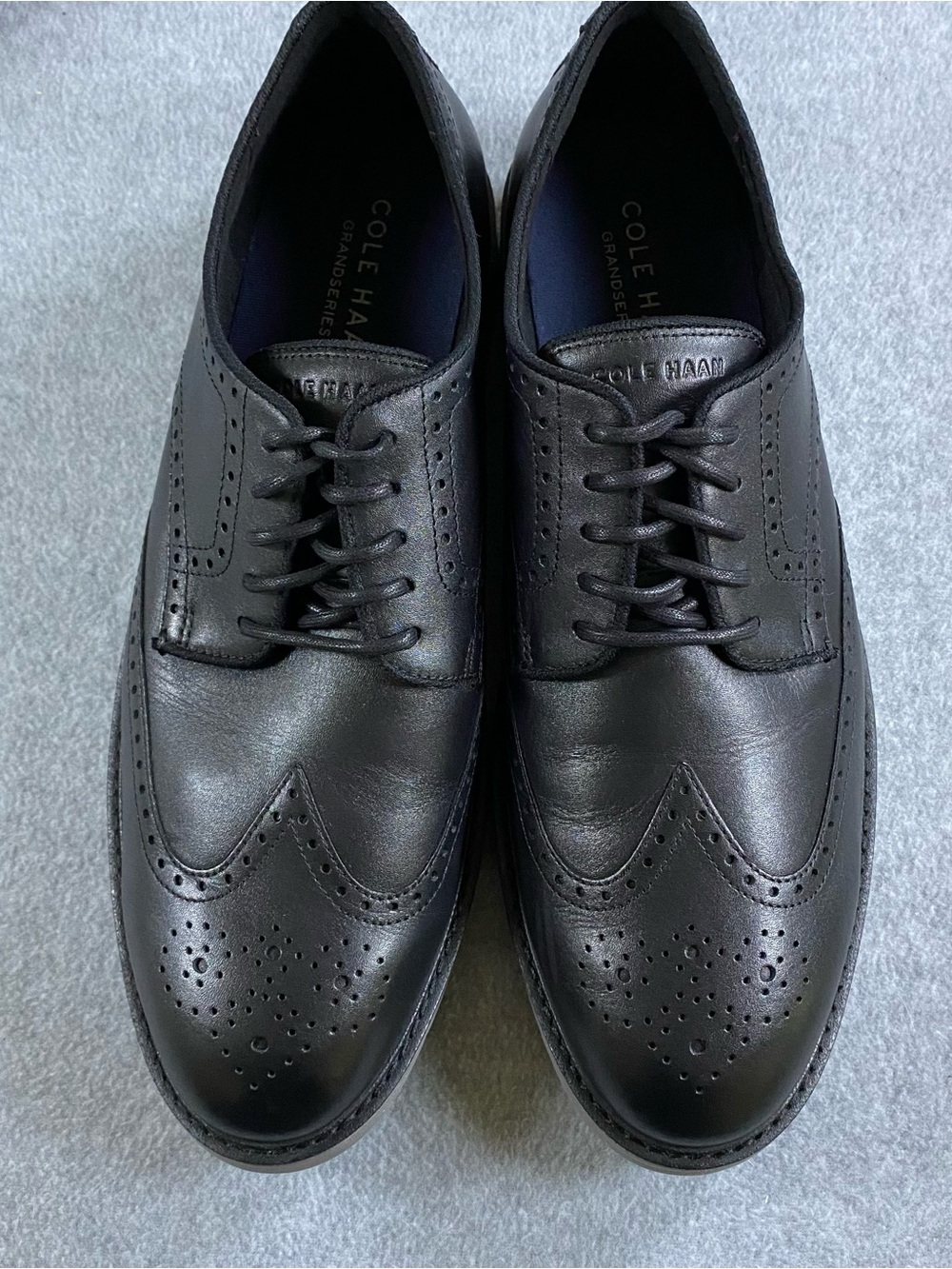 Cole Haan Go To Wing Oxford Men’s 13 Black Grand 360 Leather Dress Shoes - Picture 3 of 11